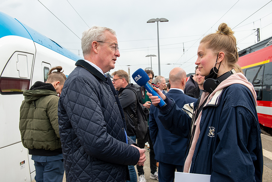 Brandenburgs Minister Beermann im Interview, Foto: VBB/Marion Hunger